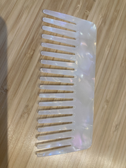 4mm Stylish Resin Massage Wide Tooth Hair Cellulose Acetate Comb
