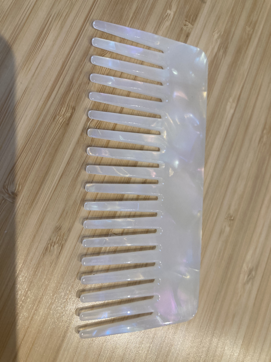 4mm Stylish Resin Massage Wide Tooth Hair Cellulose Acetate Comb