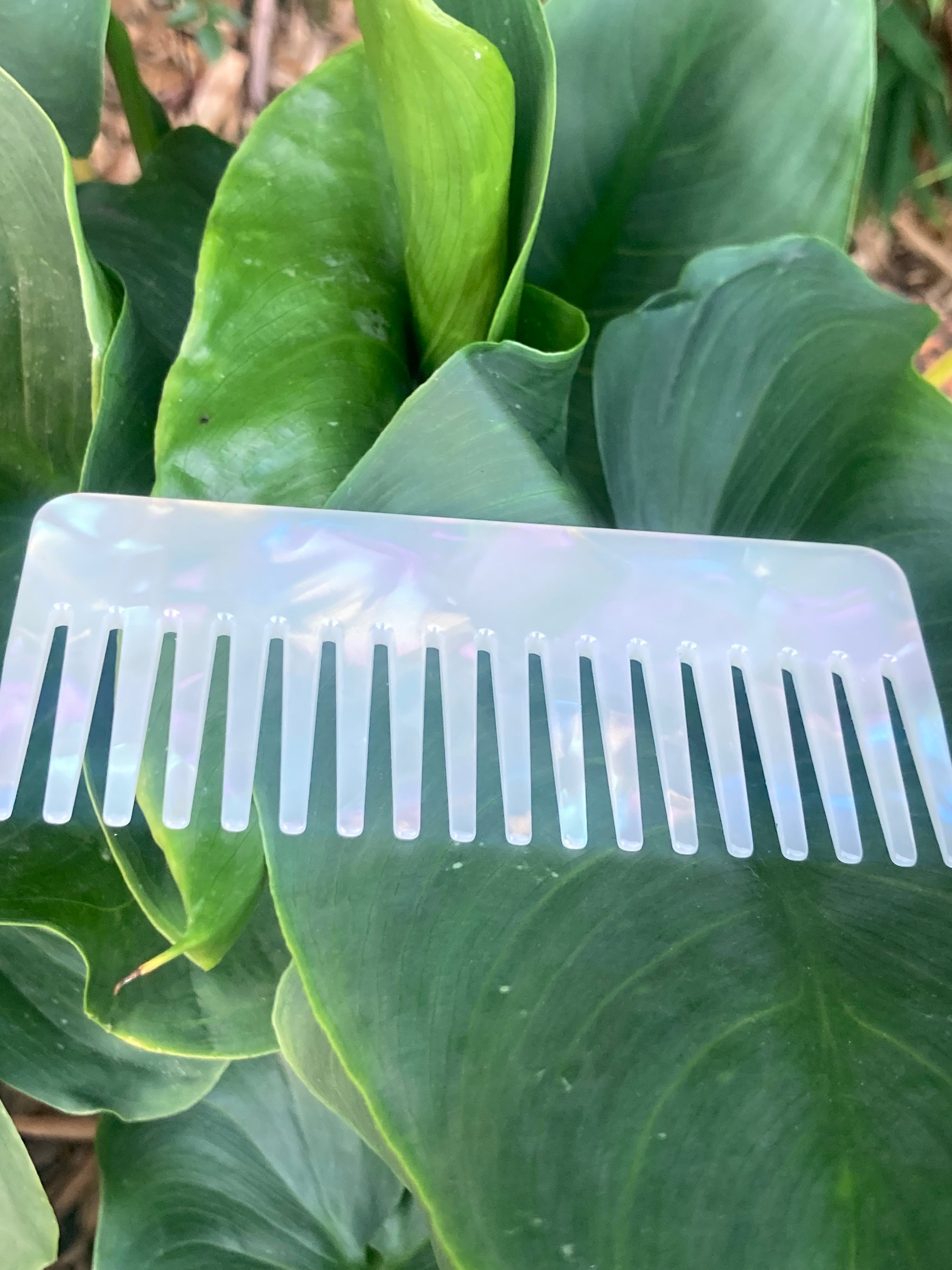4mm Stylish Resin Massage Wide Tooth Hair Cellulose Acetate Comb