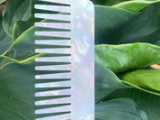 4mm Stylish Resin Massage Wide Tooth Hair Cellulose Acetate Comb