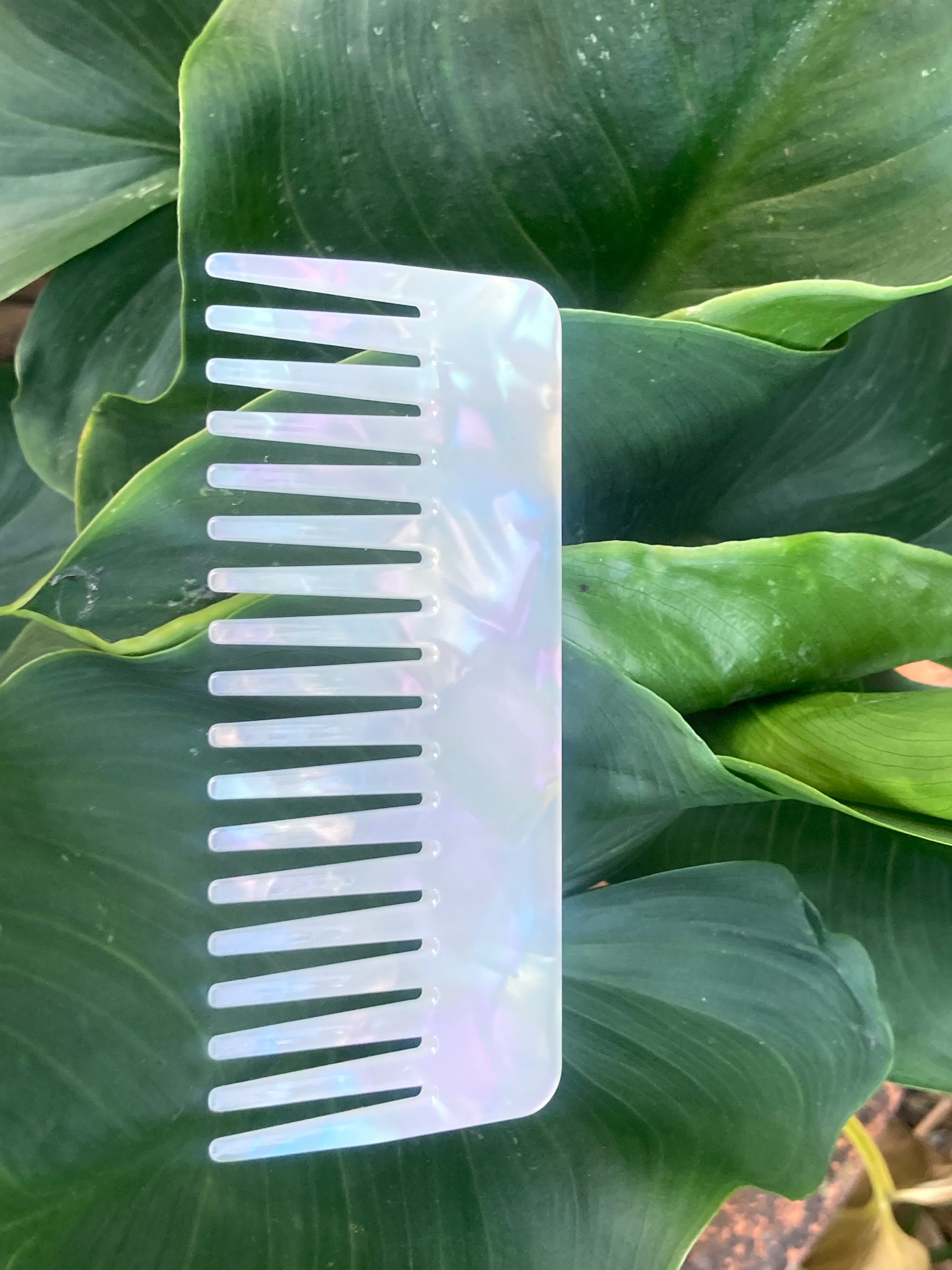 4mm Stylish Resin Massage Wide Tooth Hair Cellulose Acetate Comb